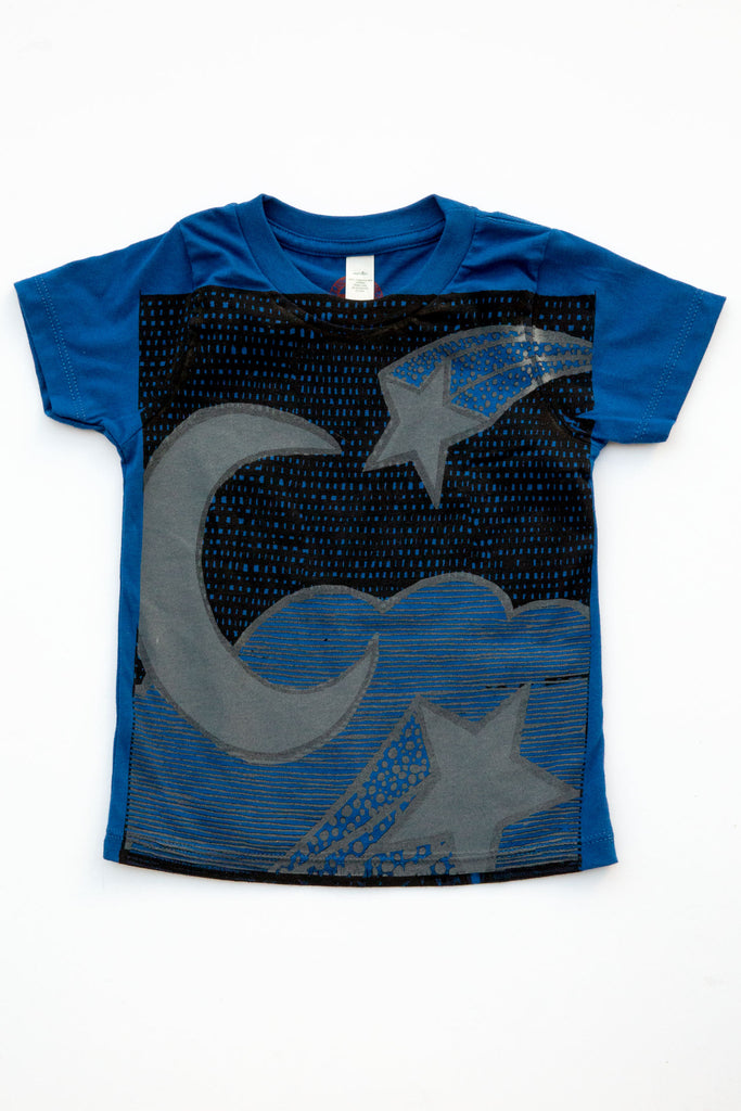 lucky fish cobalt nite skies tee