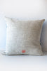 lucky fish sun day denim / linen pillow