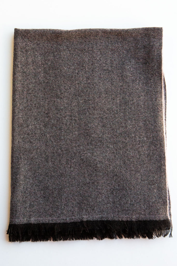 Herringbone Cashmere Shawl