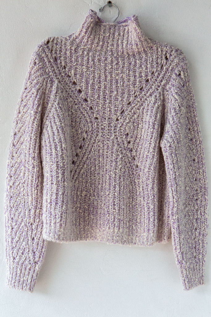 Melange Pointelle Sweater