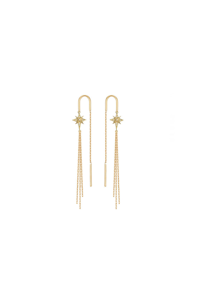 Star Threader Earrings